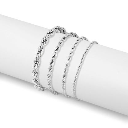 18K Gold PVD Stainless Steel Rope Chain Bracelet/Anklet / BRJ1000