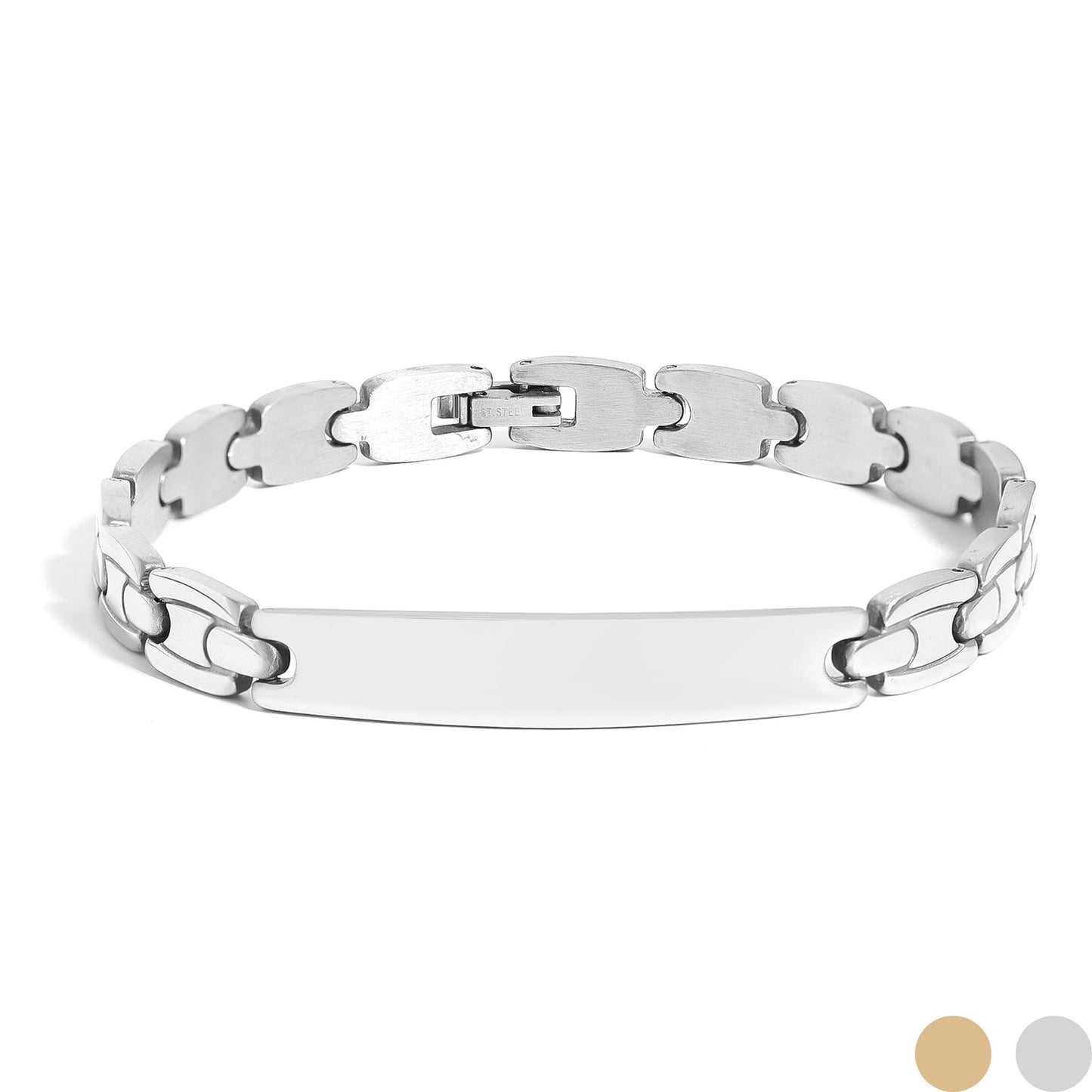Stainless Steel Men's Blank Bracelet / BRJ2006