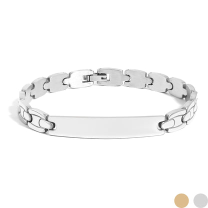 Stainless Steel Men's Blank Bracelet / BRJ2006