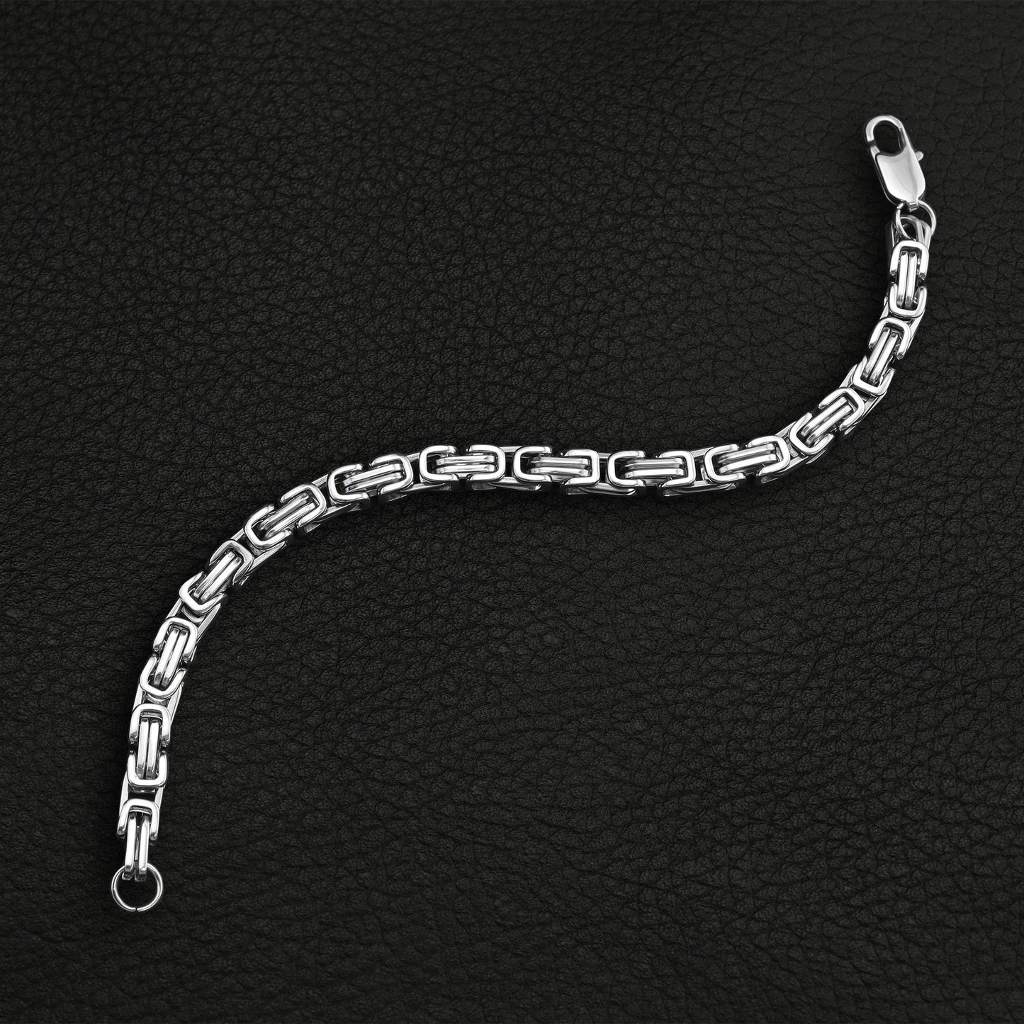 Stainless Steel Byzantine Chain Bracelet / BRJ9087