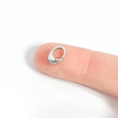 18K Gold PVD Stainless Steel Mini Oval Carabiner / ENC0050