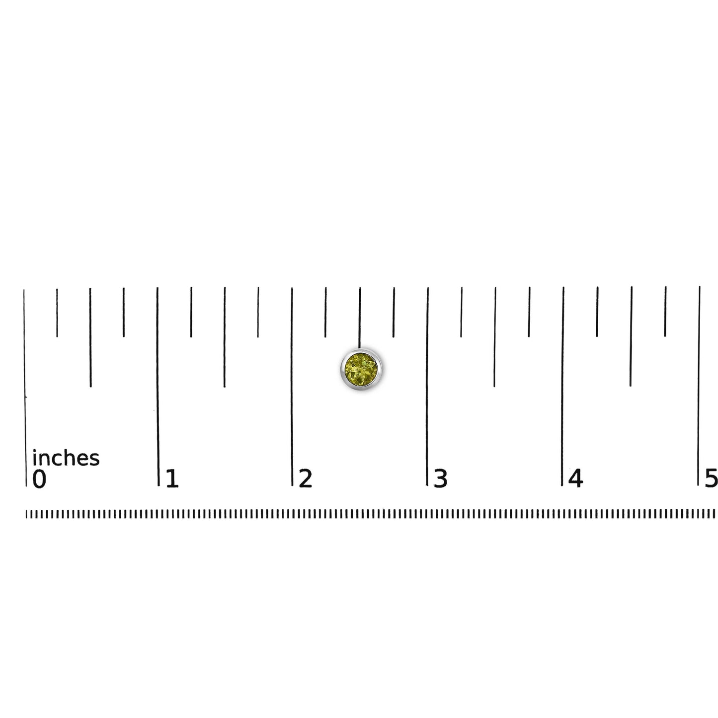 Sterlingsilber 6MM Grüner Peridot Solitär Ohrstecker