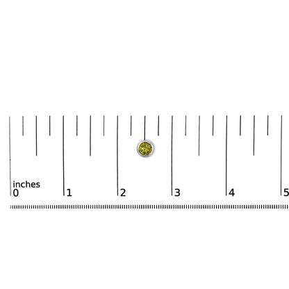 Sterlingsilber 6MM Grüner Peridot Solitär Ohrstecker