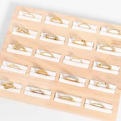 18K Gold PVD Stainless Steel Initial Stacking Rings N-Z / ZRJ9021