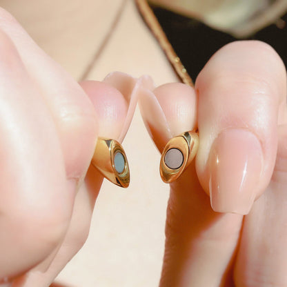 18K Gold PVD Stainless Steel Heart Magnetic Clasp / SBB0328