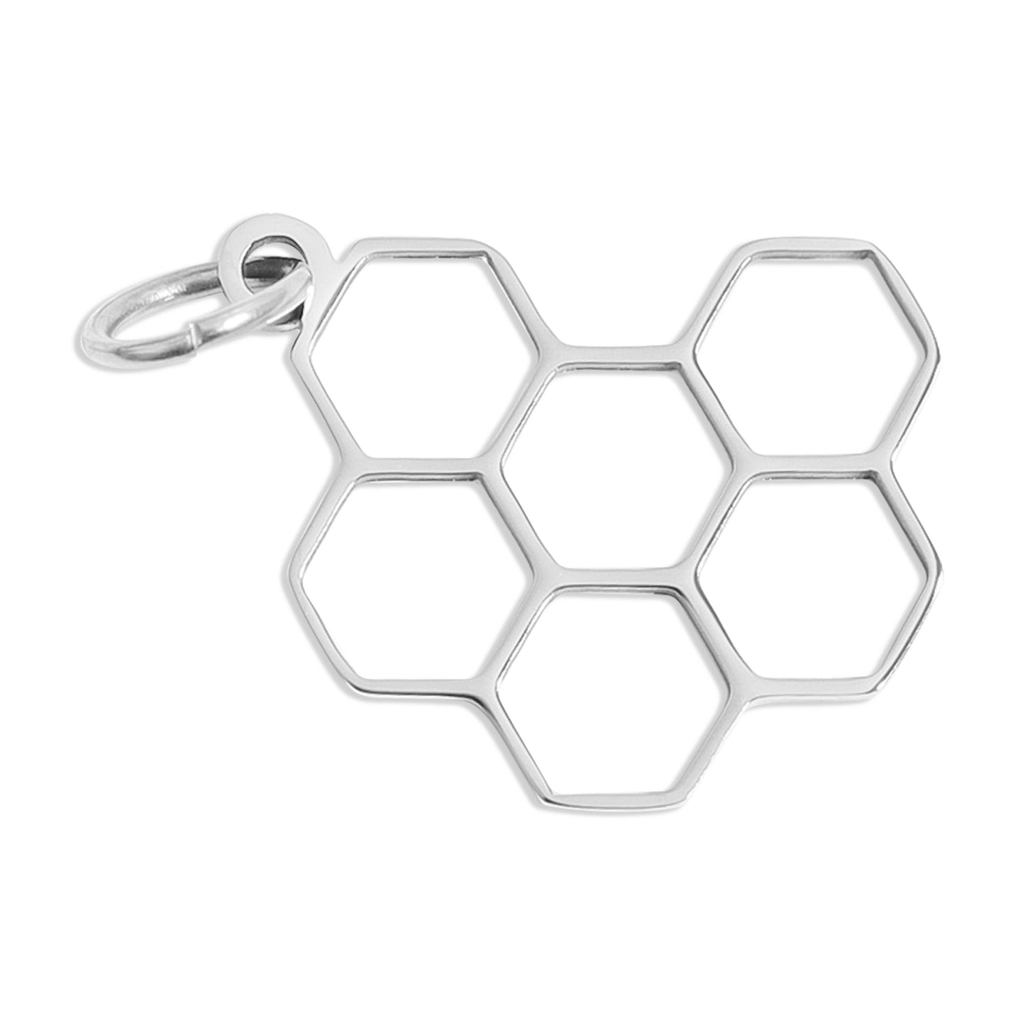 18K Gold PVD Stainless Steel Honeycomb Charm / PDL0197