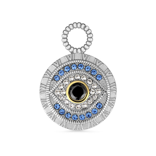 Stainless Steel Evil Eye CZ Pendant / PDJ5008