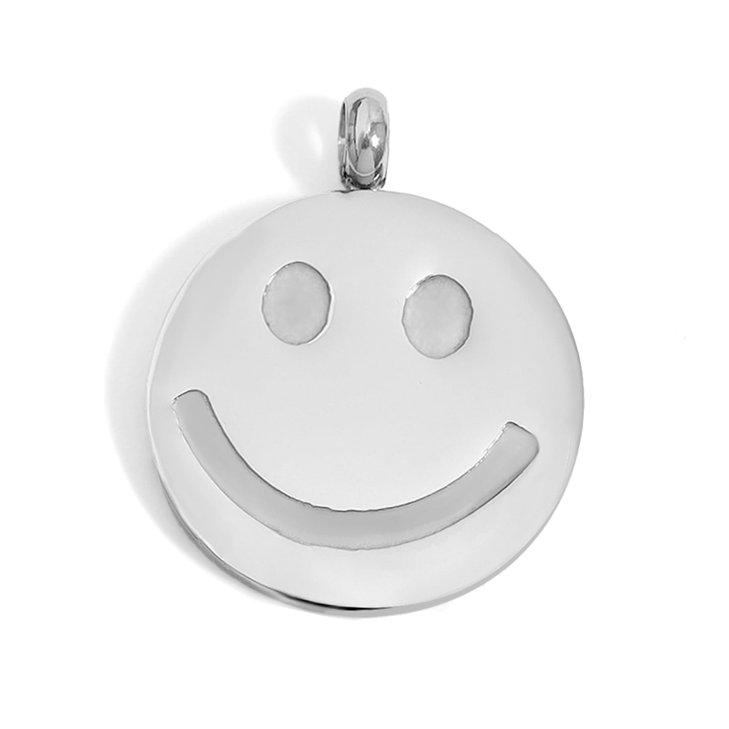 18K Gold PVD Stainless Steel Smiley Face Charm / PDL0201