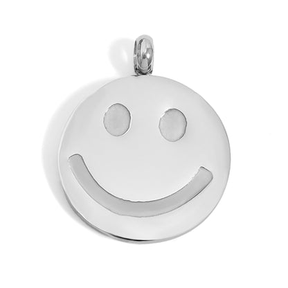18K Gold PVD Stainless Steel Smiley Face Charm / PDL0201