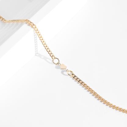 Permanent Jewelry 14K Solid Gold Heart Connector Charm / PMJ1006