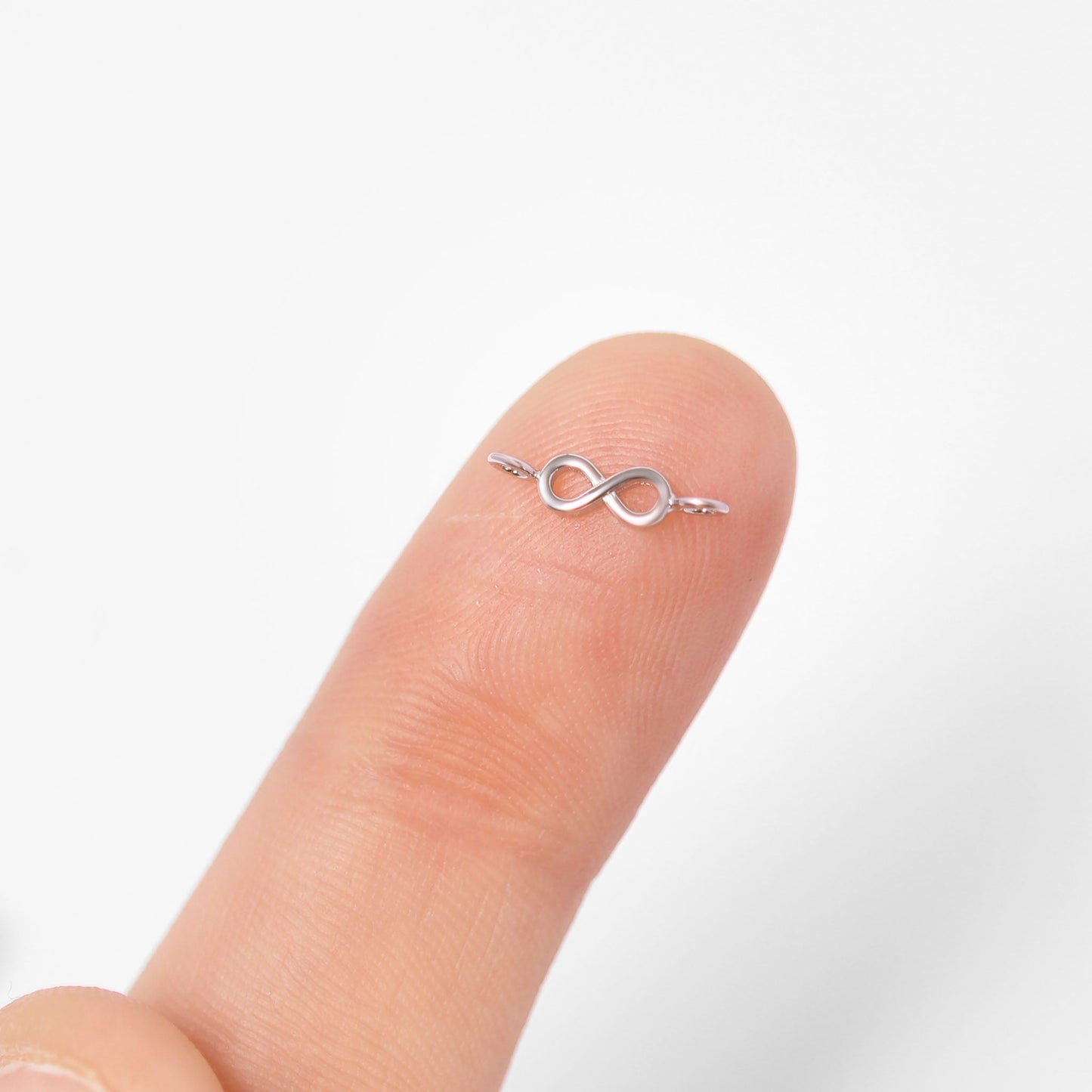 Permanent Jewelry Horizontal .925 Sterling Silver Infinity Charm / PMJ3009