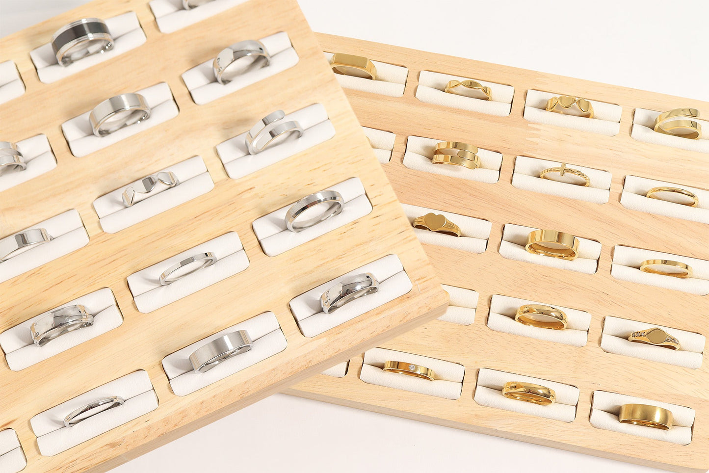 Stainless Steel Polished Flat Blank Ring / CFR7021