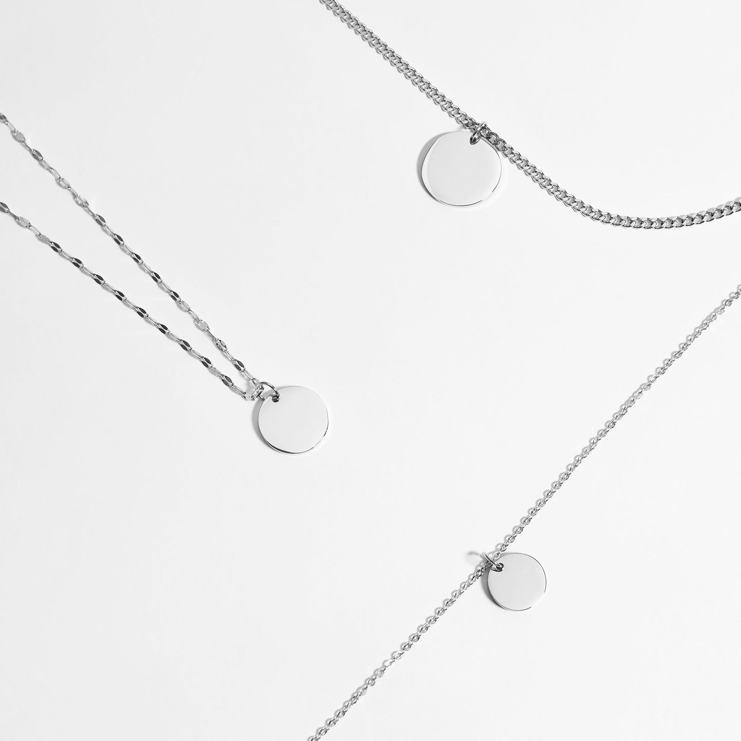 Stainless Steel Blank Circle Pendant / SBB0013