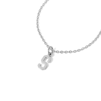 Stainless Steel Small Sport Letter Pendants / PDS0005