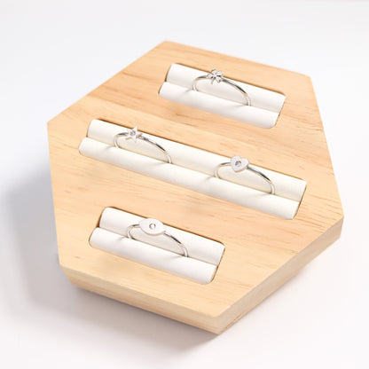 18K Gold PVD Stainless Steel Four Leaf Clover Symbol Ring / ZRJ0002