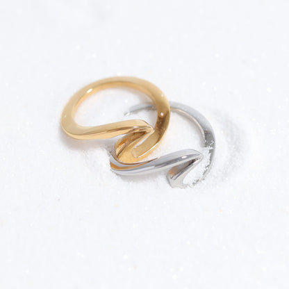Stainless Steel Wave Ring / SCR4109