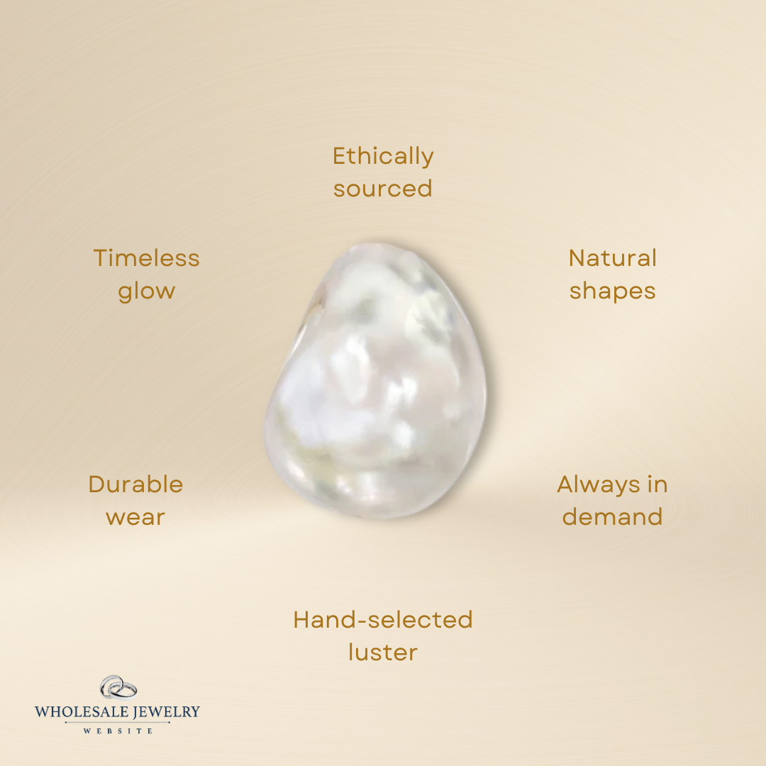 18K Gold PVD Stainless Steel Freshwater Pearl Charm Holder Necklace / CHN0100