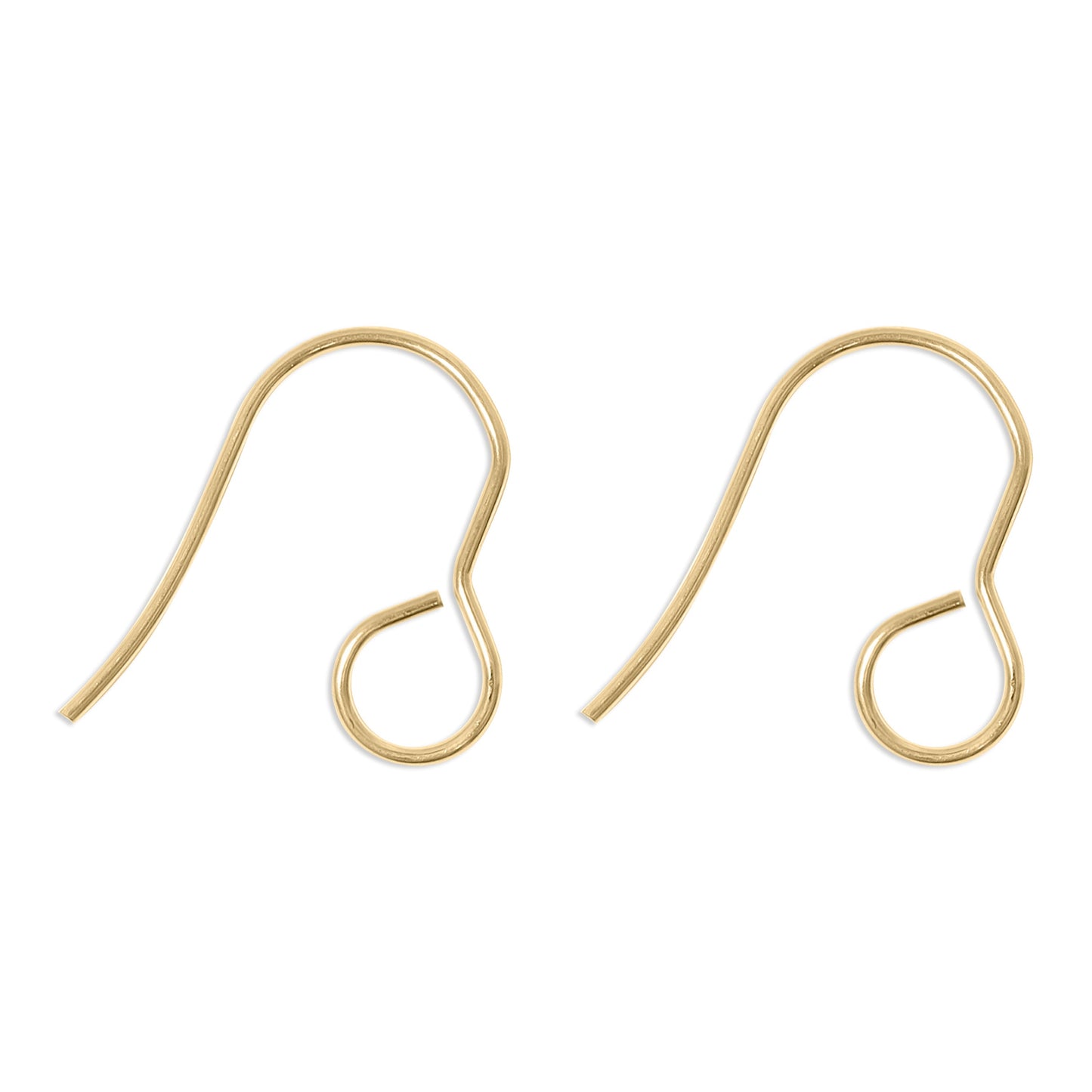 20 Pc 18K Gold PVD Stainless Steel Wire Earring Hooks / ERJ0043